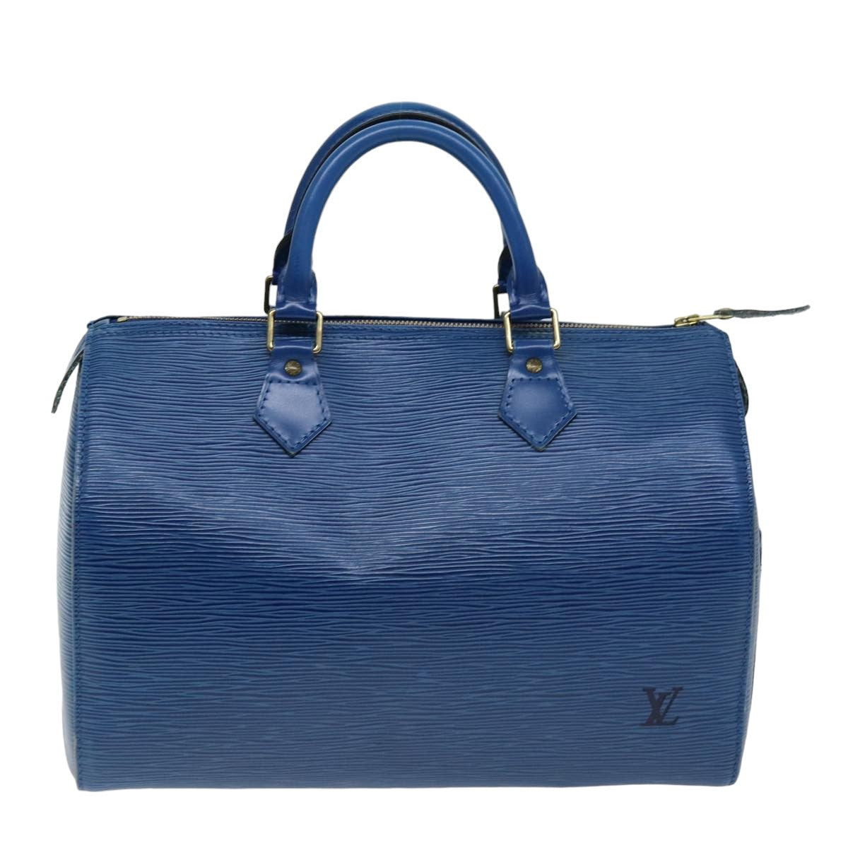 LOUIS VUITTON Epi Speedy 30 Hand Bag Toledo Blue M43005 LV 75545