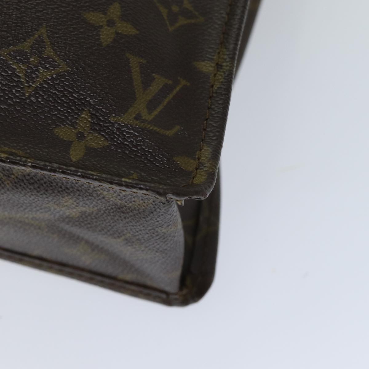 LOUIS VUITTON Monogram Sac Plat Hand Bag M51140 LV 75549