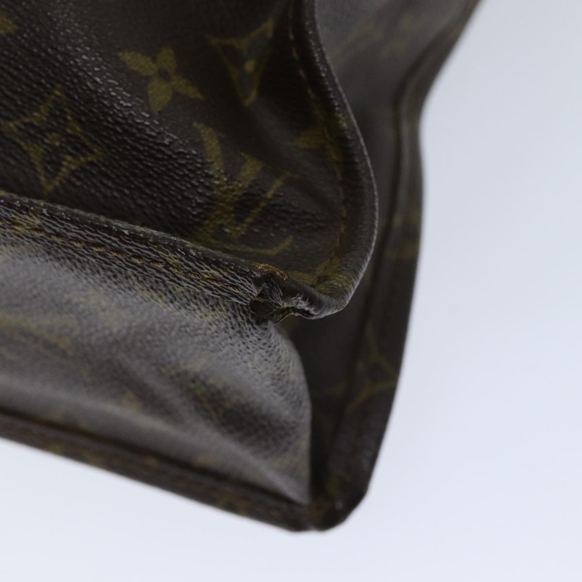 LOUIS VUITTON Monogram Sac Plat Hand Bag M51140 LV 75549