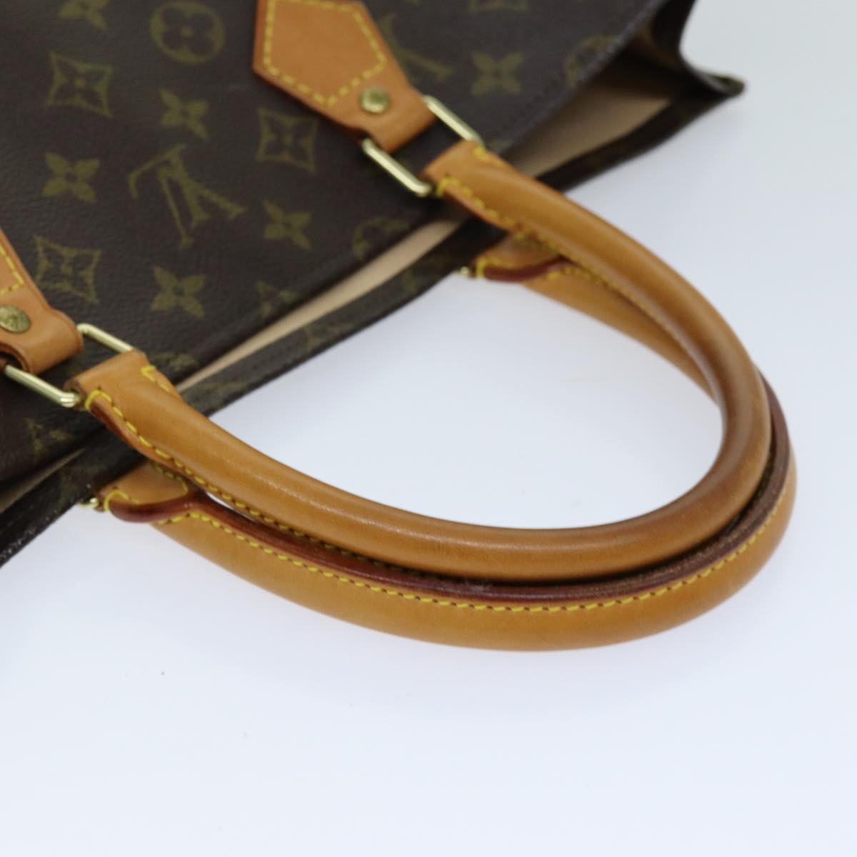 LOUIS VUITTON Monogram Sac Plat Hand Bag M51140 LV 75549