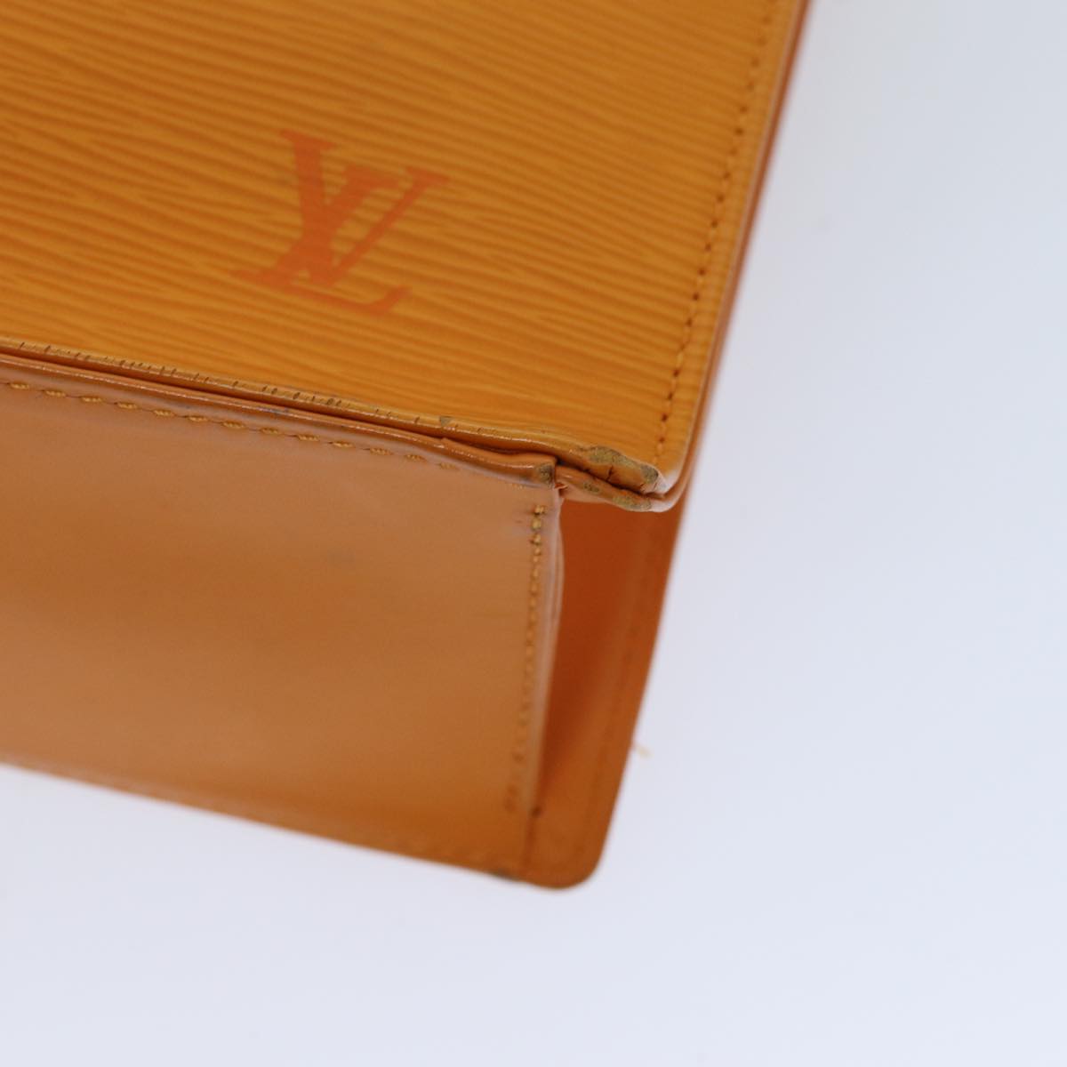 LOUIS VUITTON Epi Sac Plat Hand Bag Orange Mandarin M5274H LV 75550