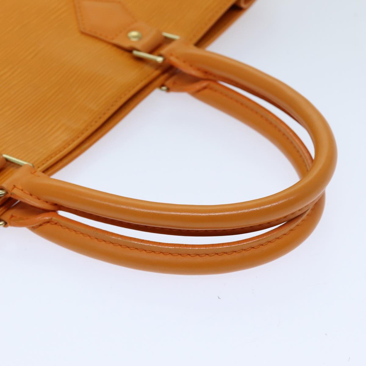 LOUIS VUITTON Epi Sac Plat Hand Bag Orange Mandarin M5274H LV 75550