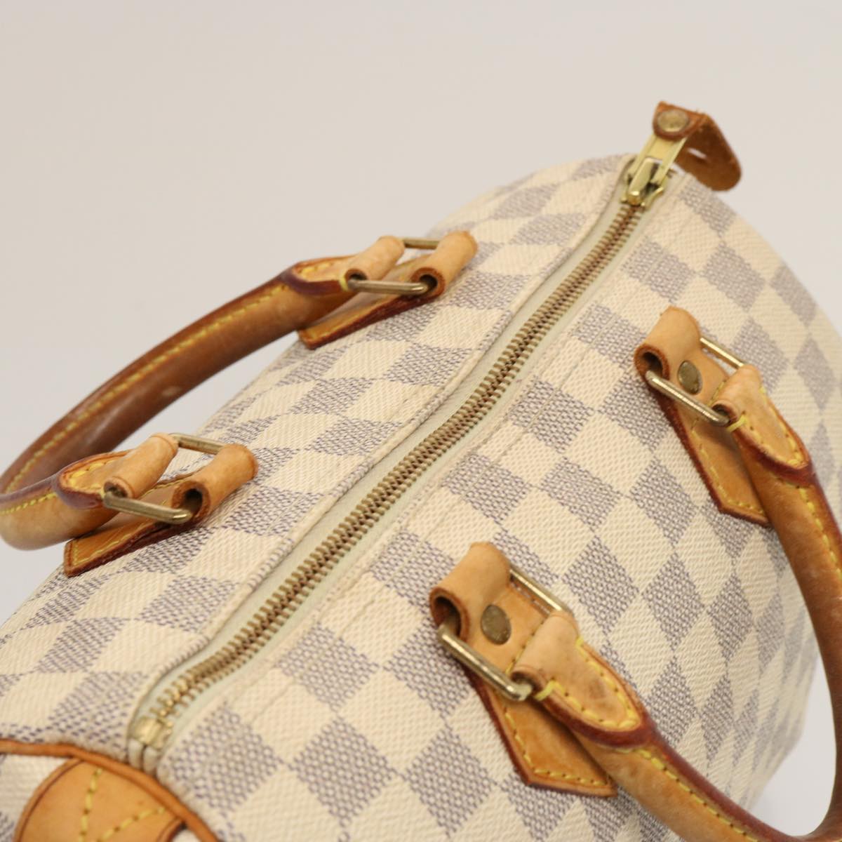 LOUIS VUITTON Damier Azur Speedy 25 Hand Bag N41534 LV 75552