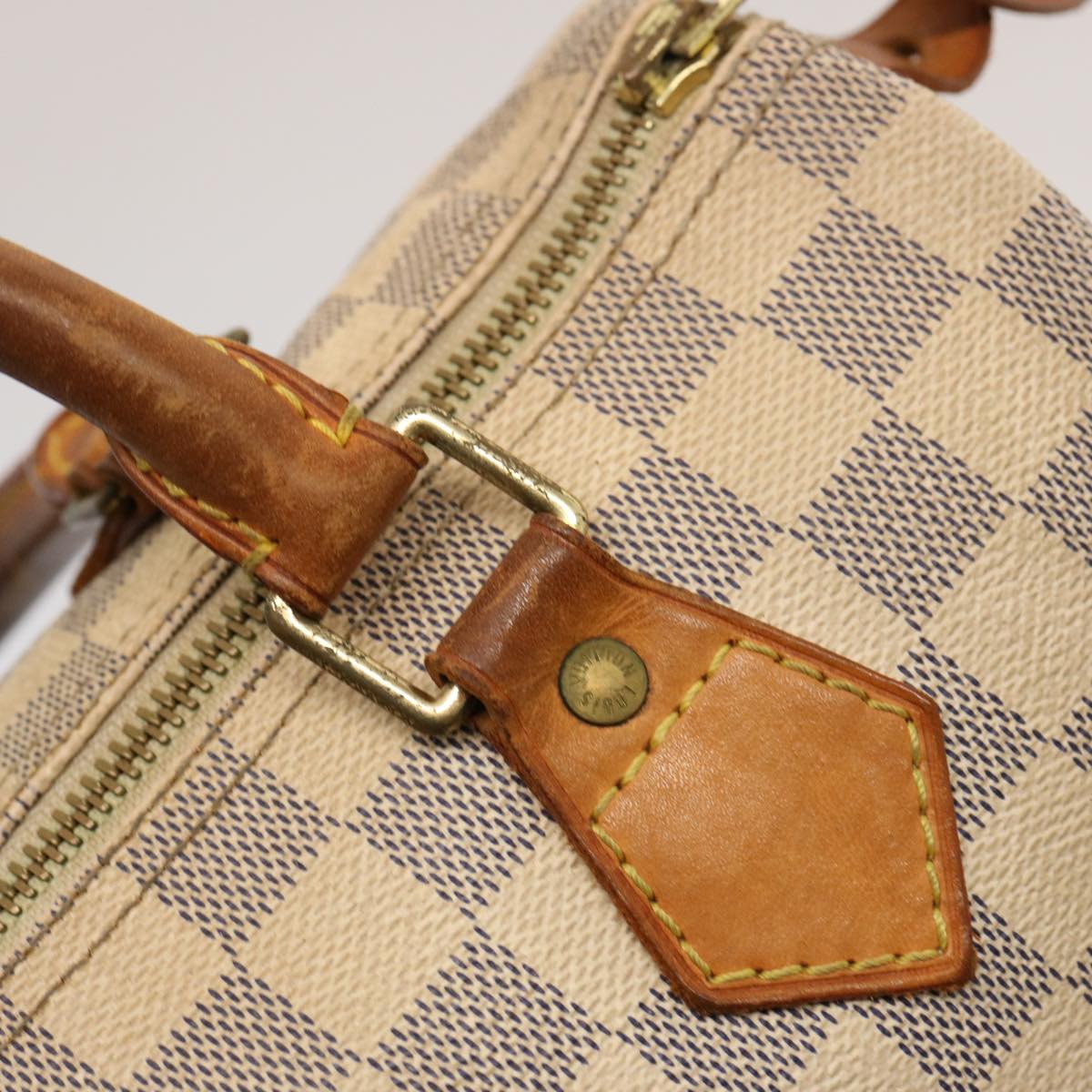 LOUIS VUITTON Damier Azur Speedy 25 Hand Bag N41534 LV 75553