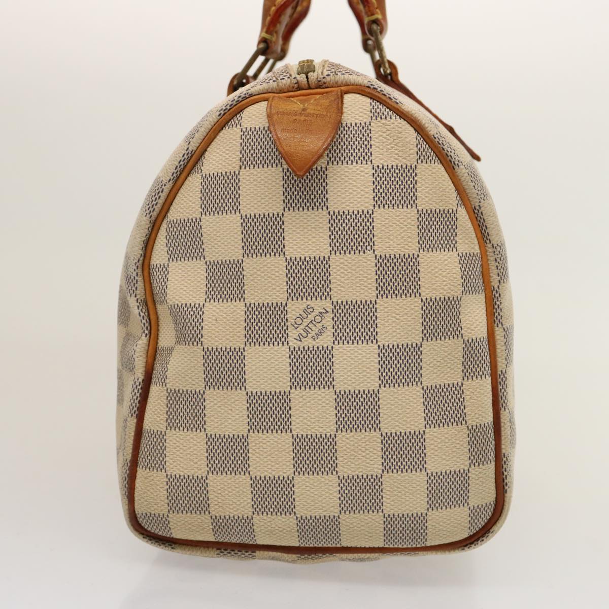 LOUIS VUITTON Damier Azur Speedy 25 Hand Bag N41534 LV 75553