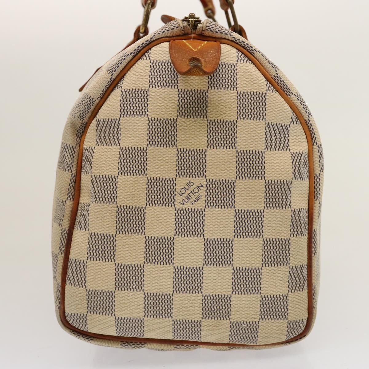 LOUIS VUITTON Damier Azur Speedy 25 Hand Bag N41534 LV 75553