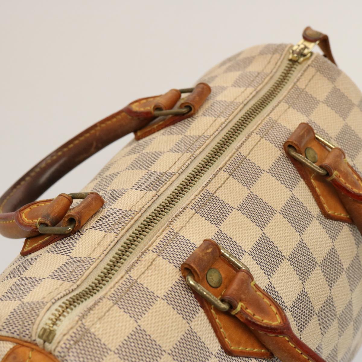 LOUIS VUITTON Damier Azur Speedy 25 Hand Bag N41534 LV 75553