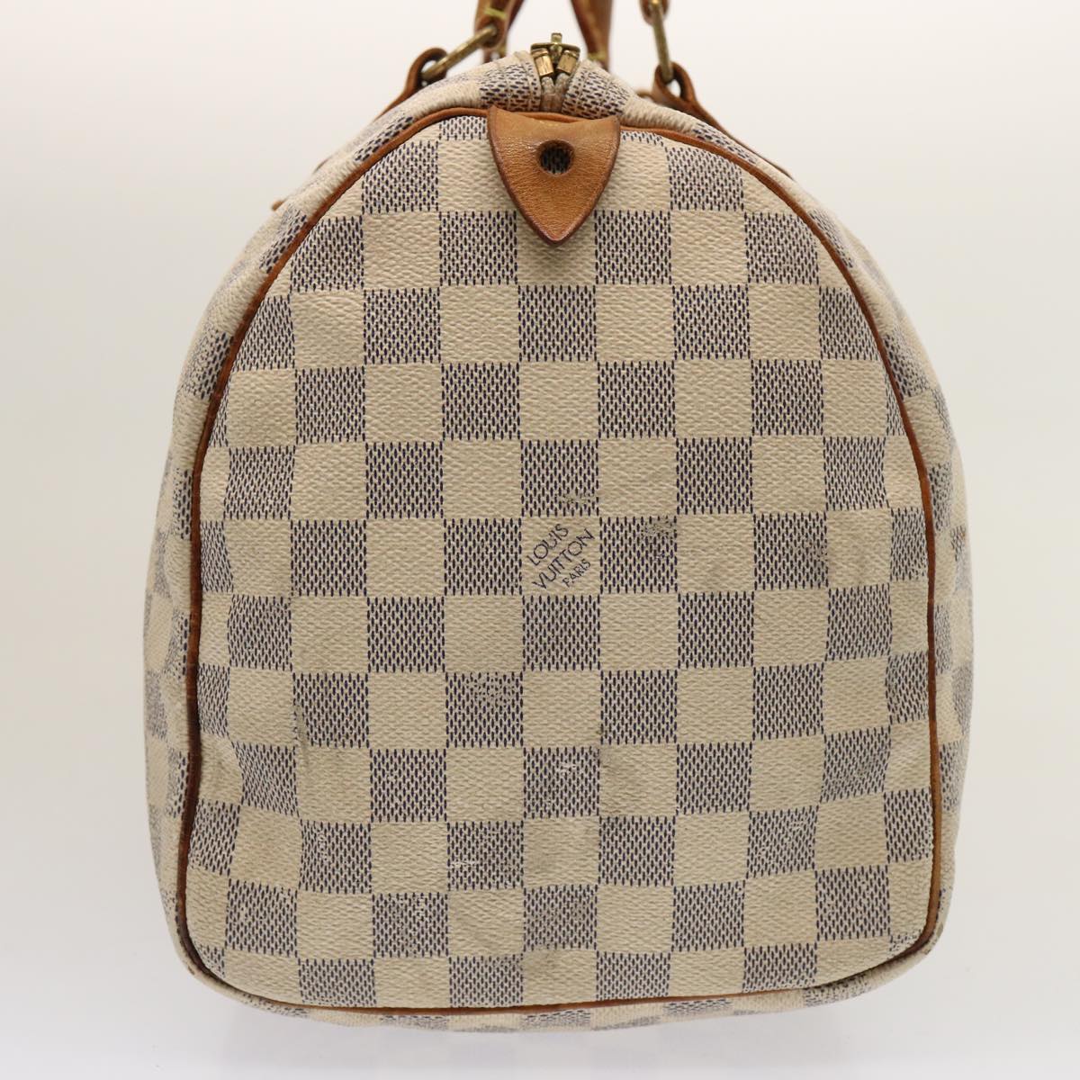 LOUIS VUITTON Damier Azur Speedy 30 Hand Bag N41533 LV 75554