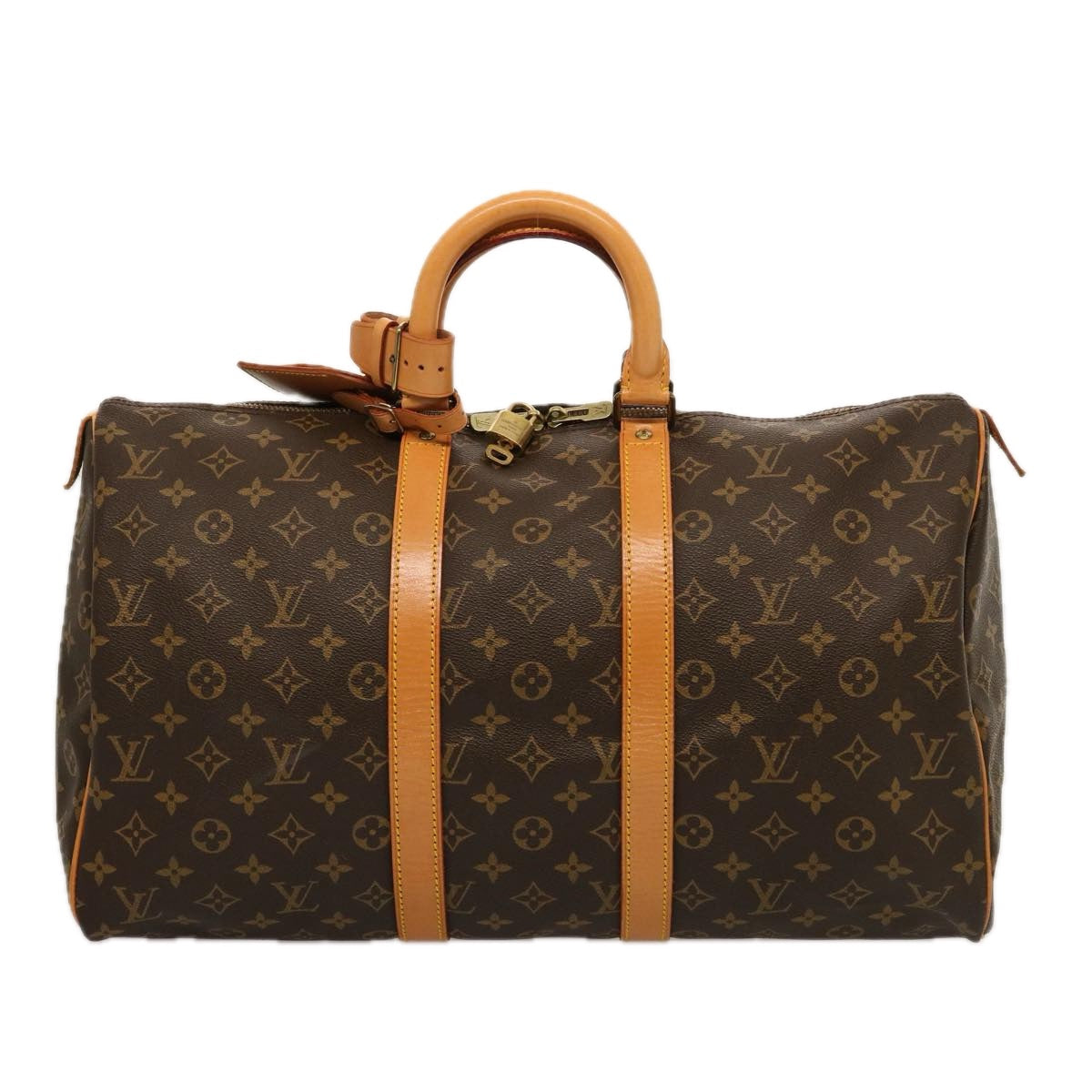 LOUIS VUITTON Monogram Keepall 45 Boston Bag M41428 LV 75557