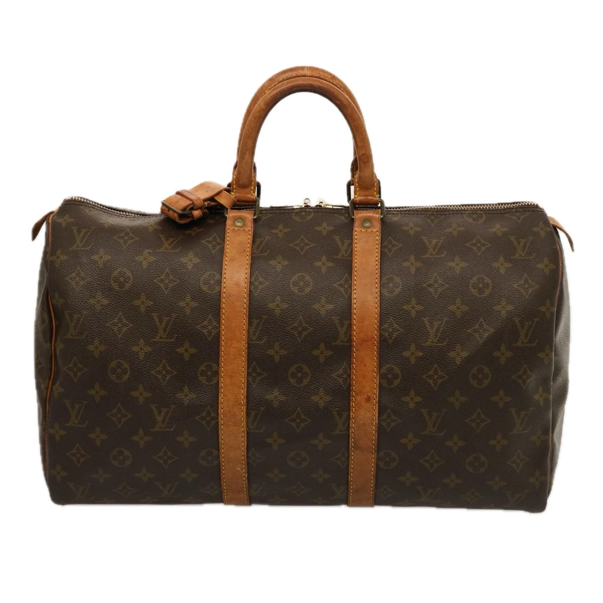 LOUIS VUITTON Monogram Keepall 45 Boston Bag M41428 LV 75558