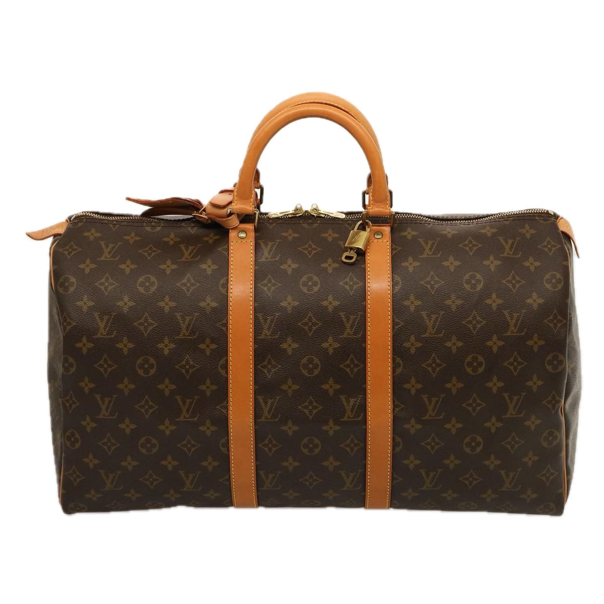 LOUIS VUITTON Monogram Keepall 50 Boston Bag M41426 LV 75559