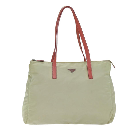 Luxury PradaTote Bag Nylon Cream 75587