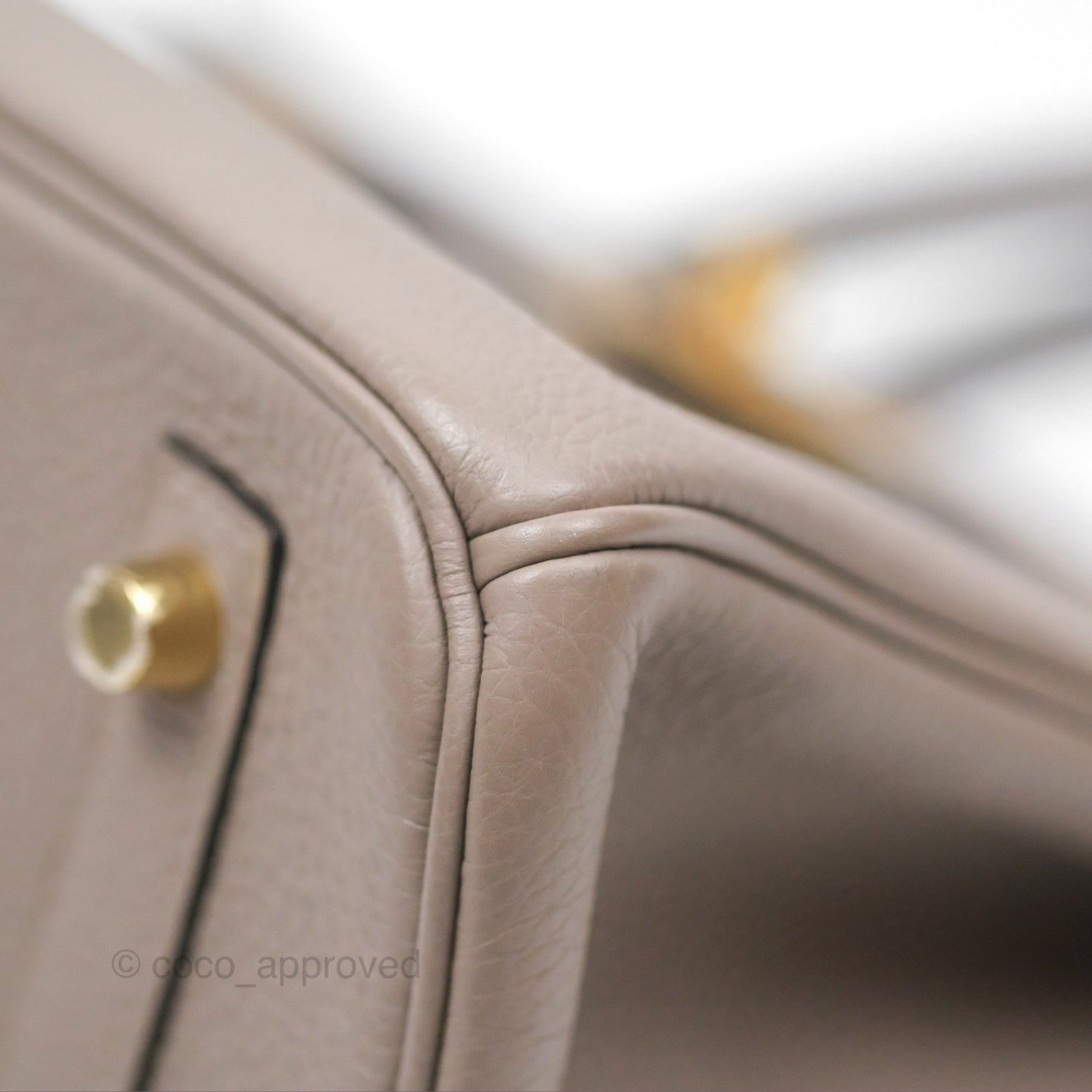 Hermès Birkin 30 Retourne Gris Asphalt M8 Togo Gold Hardware