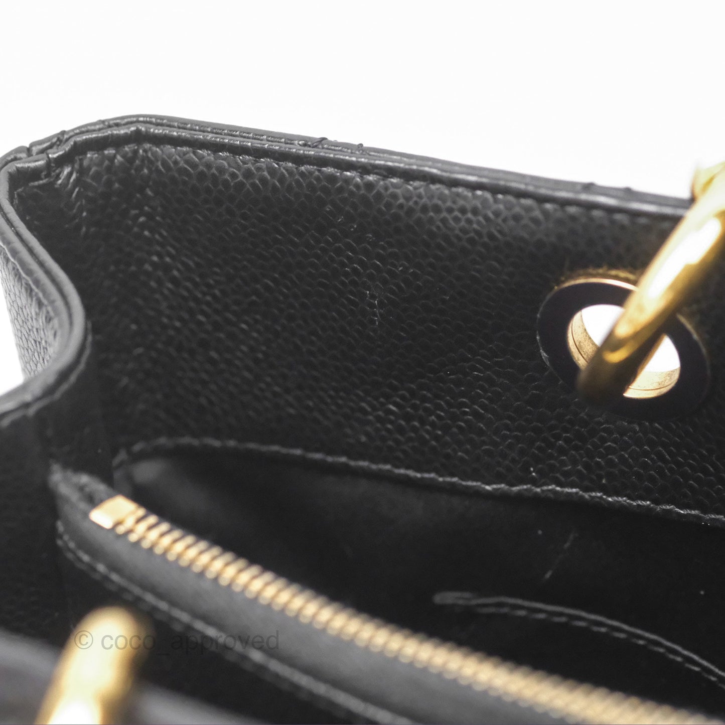 Chanel GST Black Caviar Gold Hardware