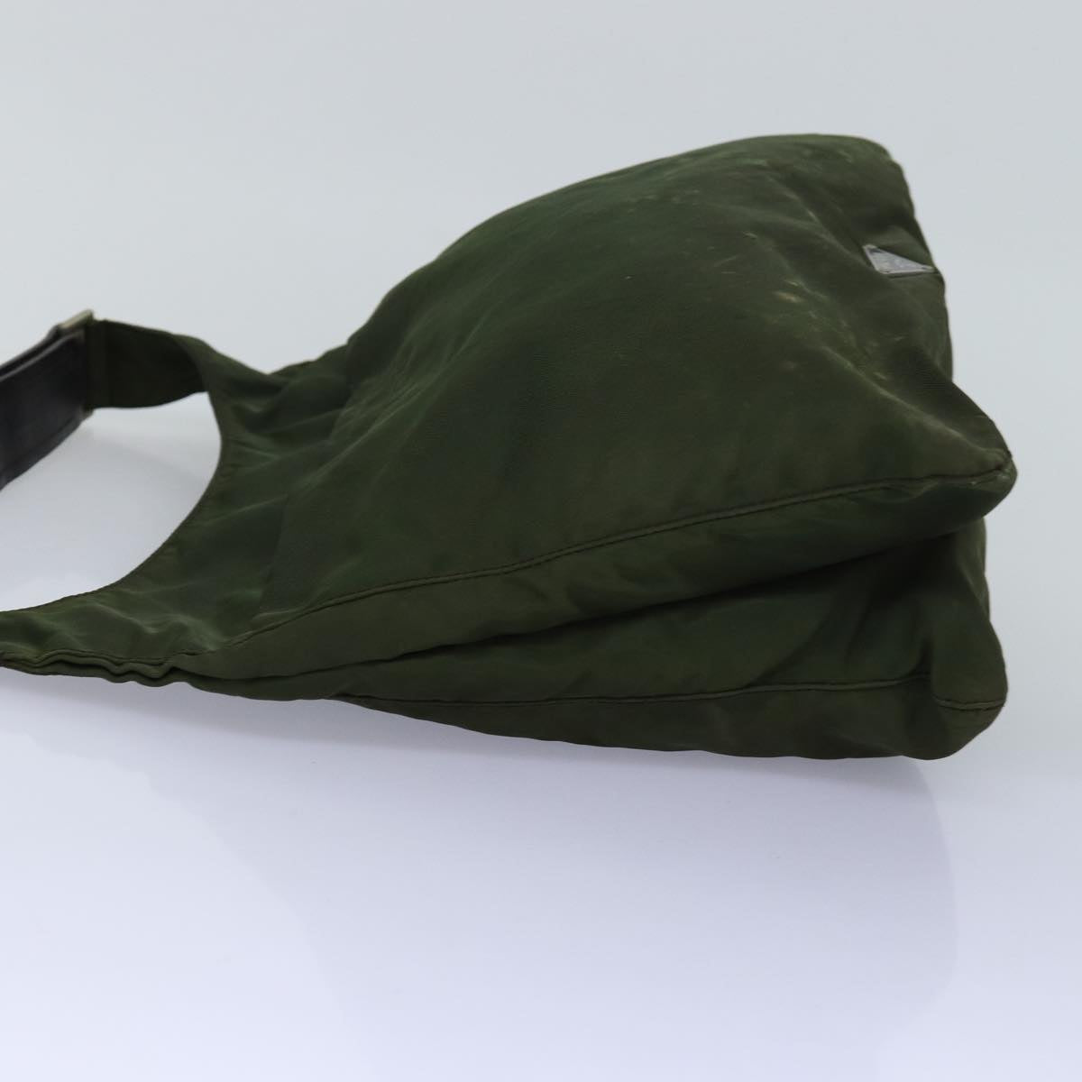 Luxury PradaShoulder Bag Nylon Khaki 75614