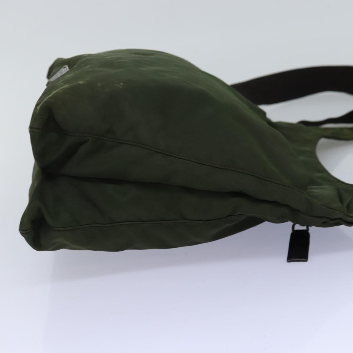 Luxury PradaShoulder Bag Nylon Khaki 75614