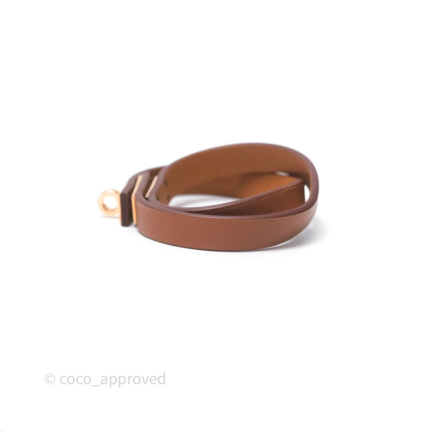 Hermès Kelly Double Tour Bracelet Gold Swift Gold Hardware