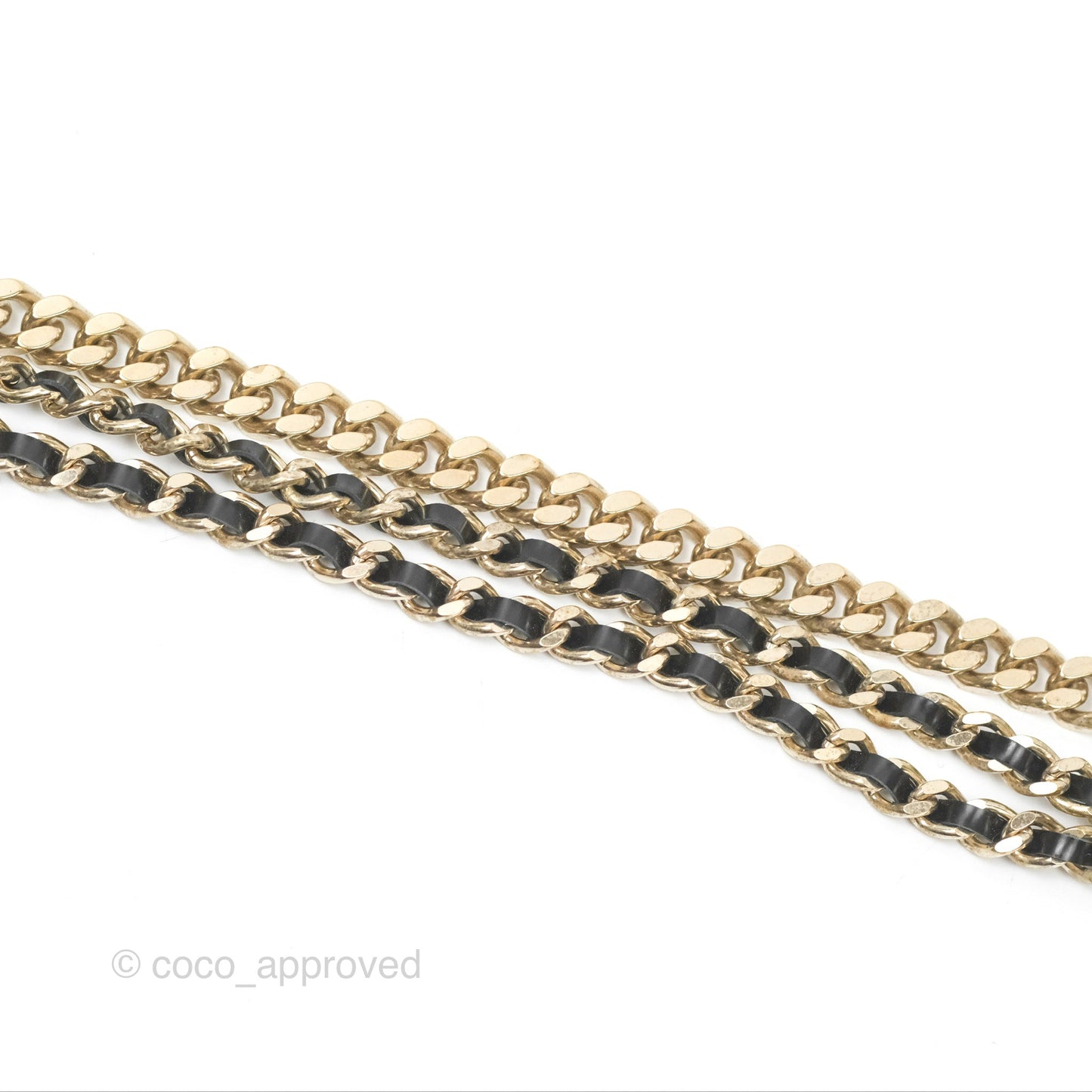 Chanel CC Woven Chain Belt Gold Hardware 17P