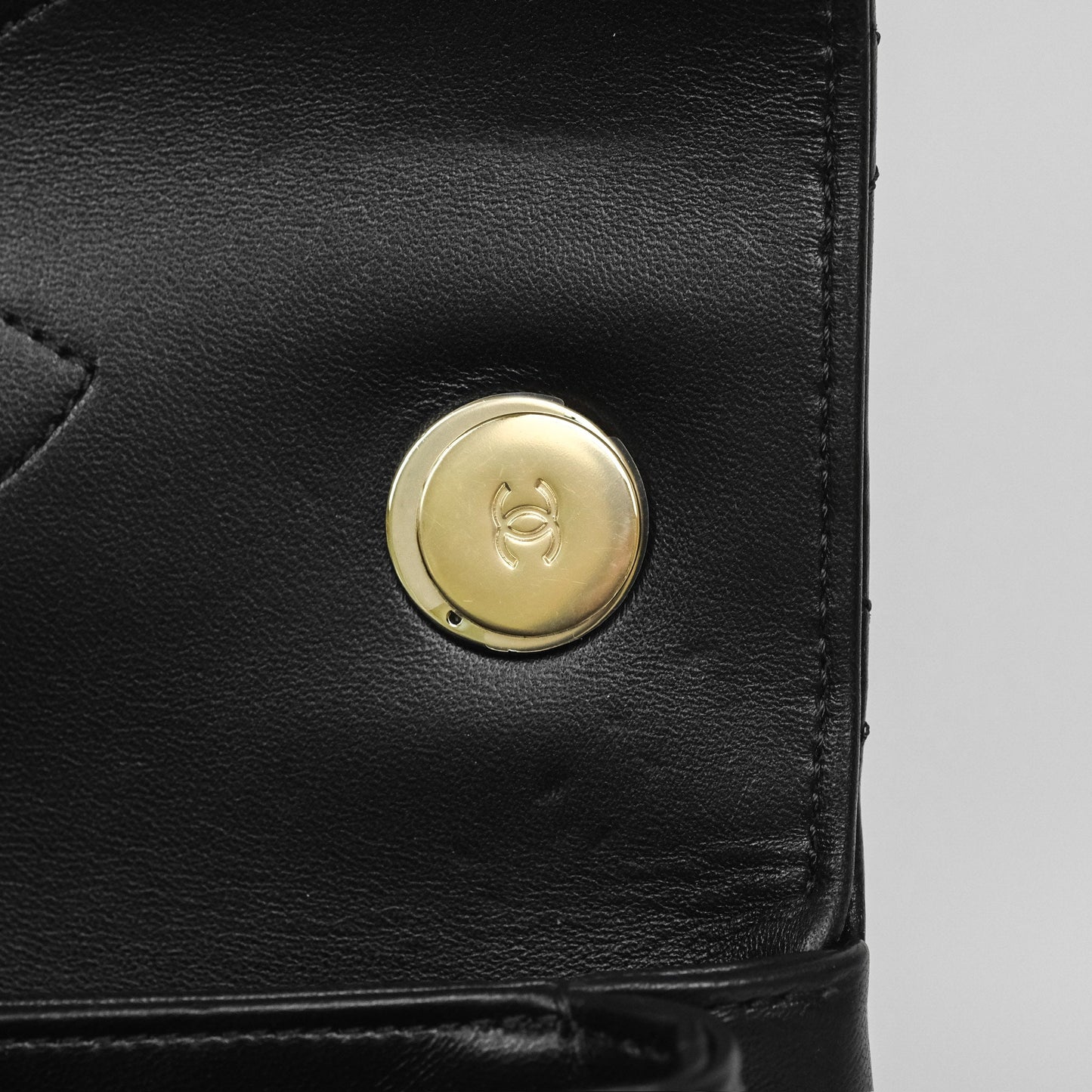 Chanel Small Trendy CC Black Lambskin Gold Hardware