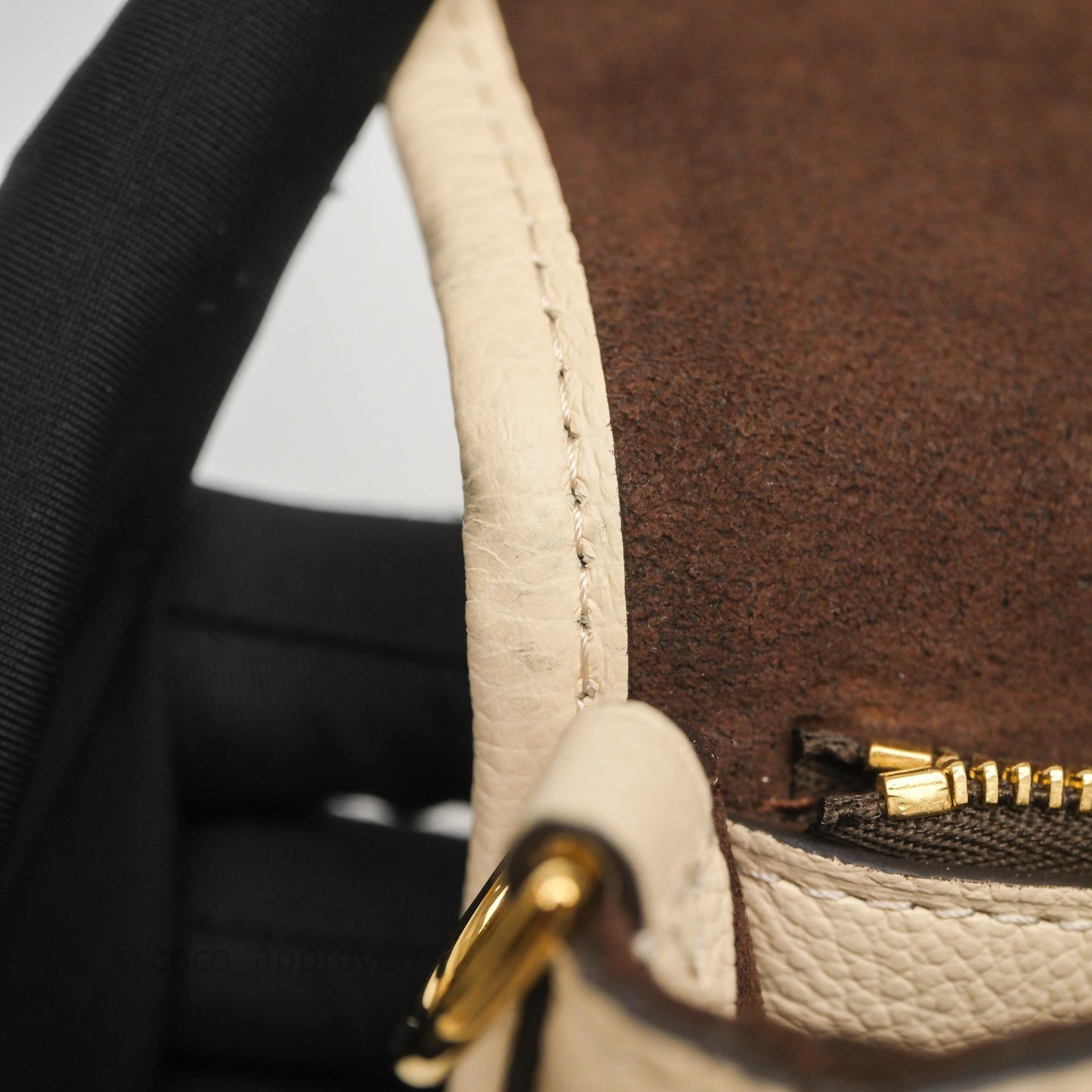 Louis Vuitton Diane Crème Beige Monogram Empreinte Leather