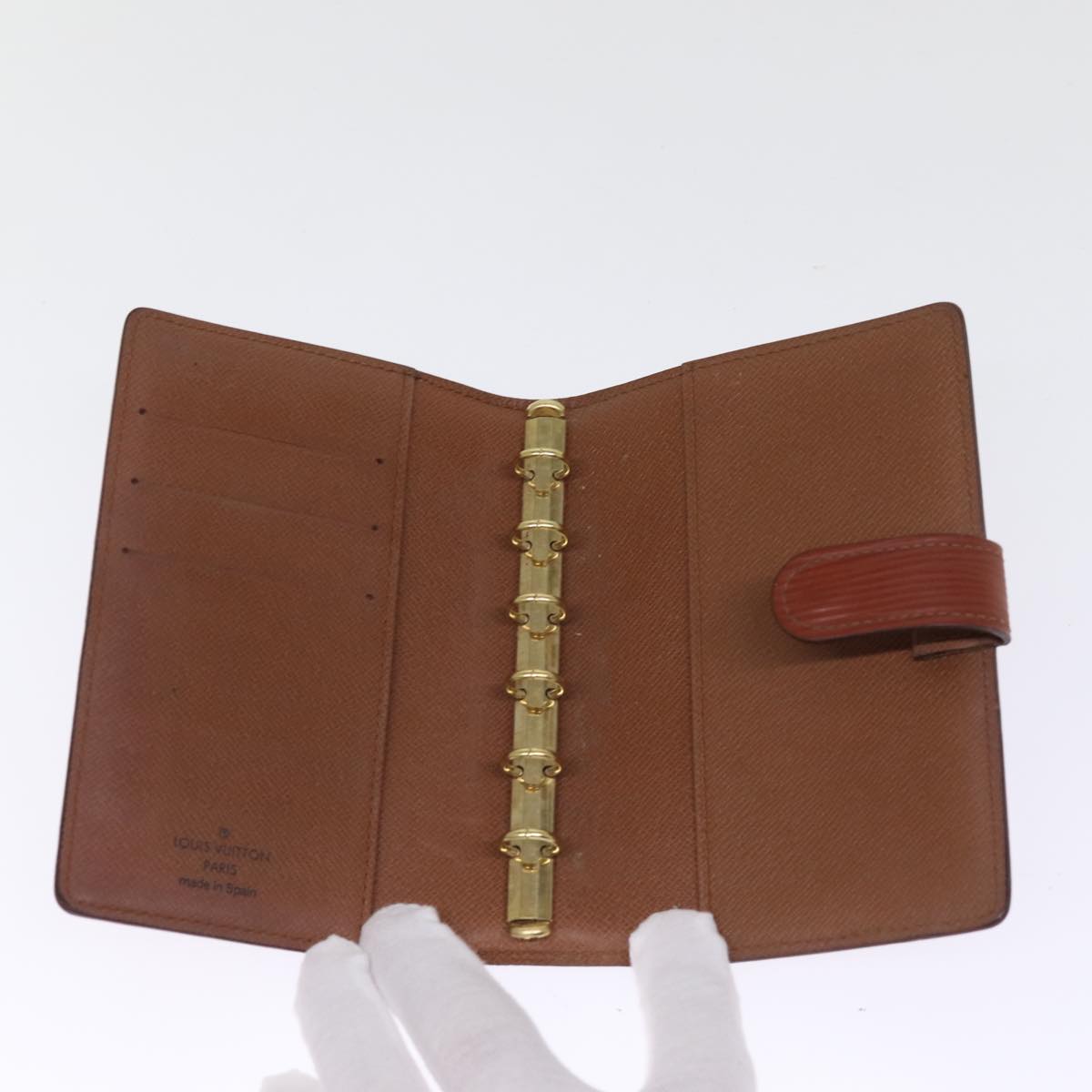 LOUIS VUITTON Epi Agenda PM Day Planner Cover Brown R20053 LV 75652