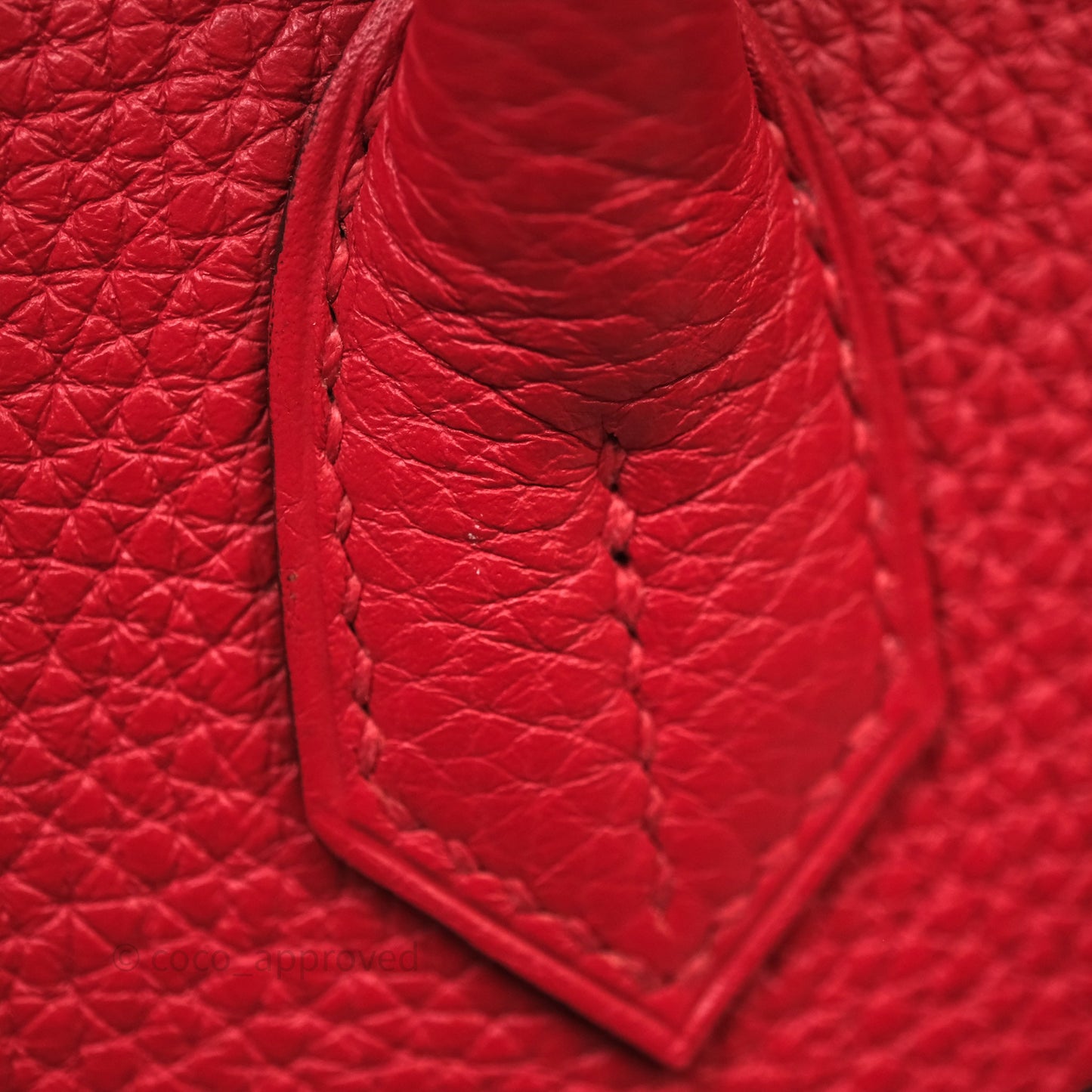 Hermes Birkin 30 Rouge Togo Gold Hardware