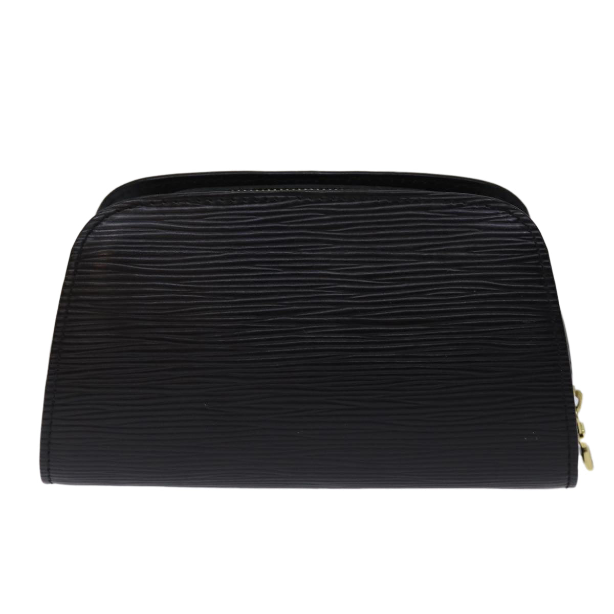 LOUIS VUITTON Epi Dauphine PM Pouch Black M48442 LV 75655