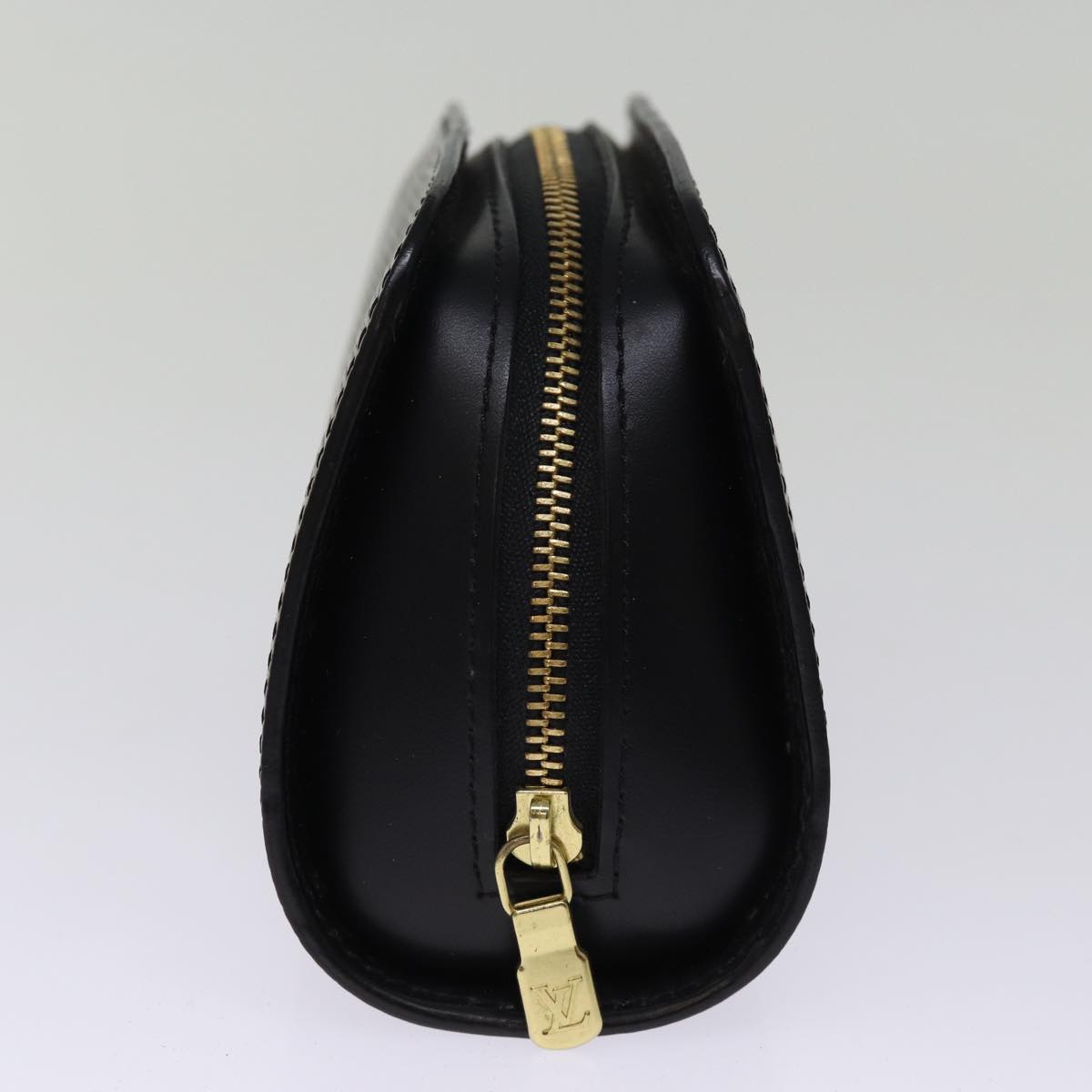 LOUIS VUITTON Epi Dauphine PM Pouch Black M48442 LV 75655