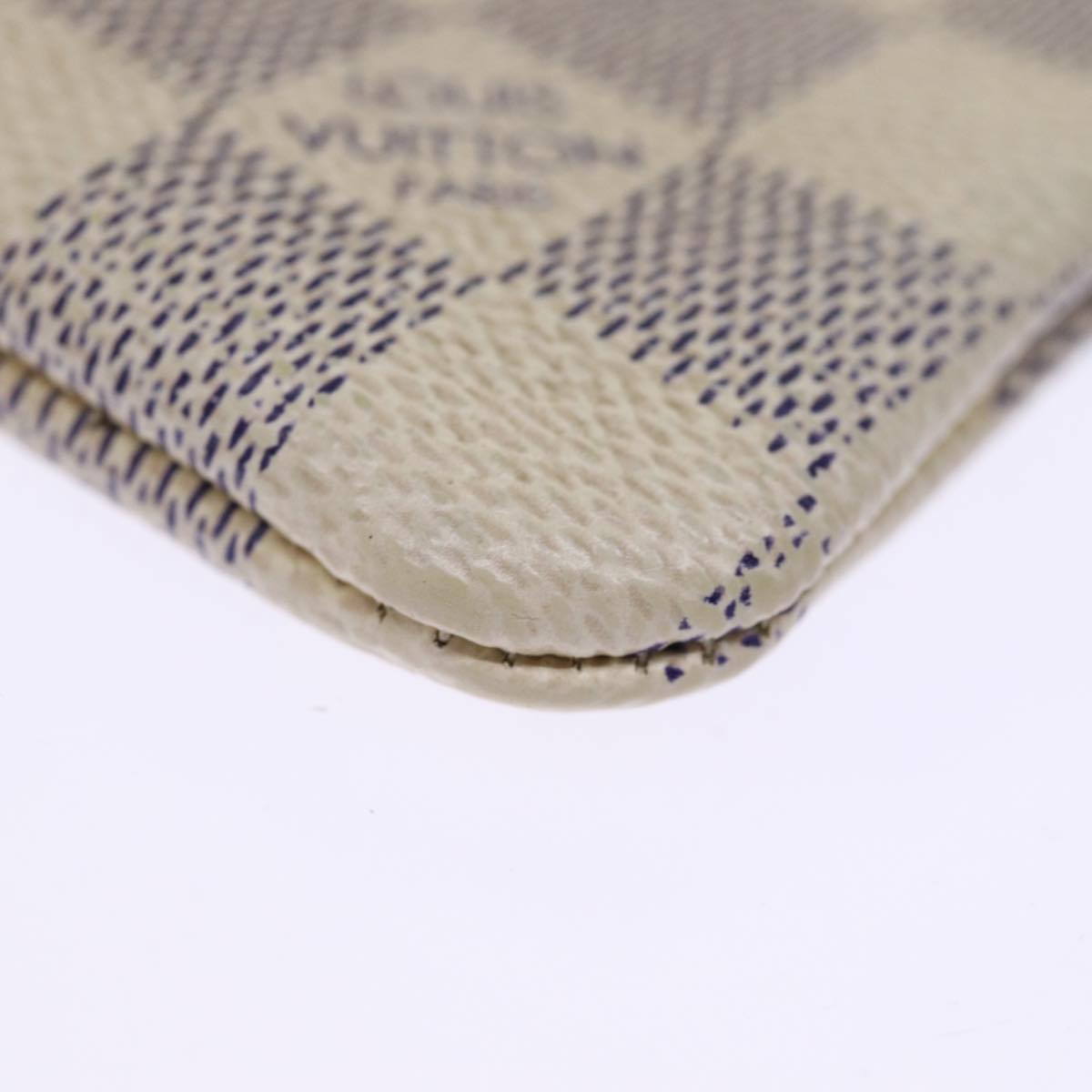 LOUIS VUITTON Damier Azur Pochette Cles Coin Purse N62659 LV 75660