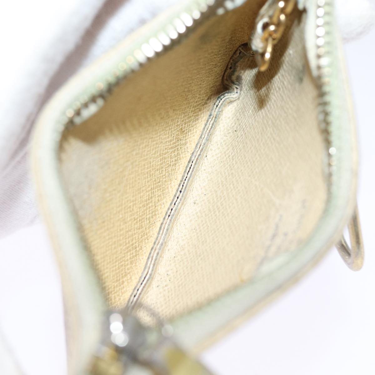 LOUIS VUITTON Damier Azur Pochette Cles Coin Purse N62659 LV 75660