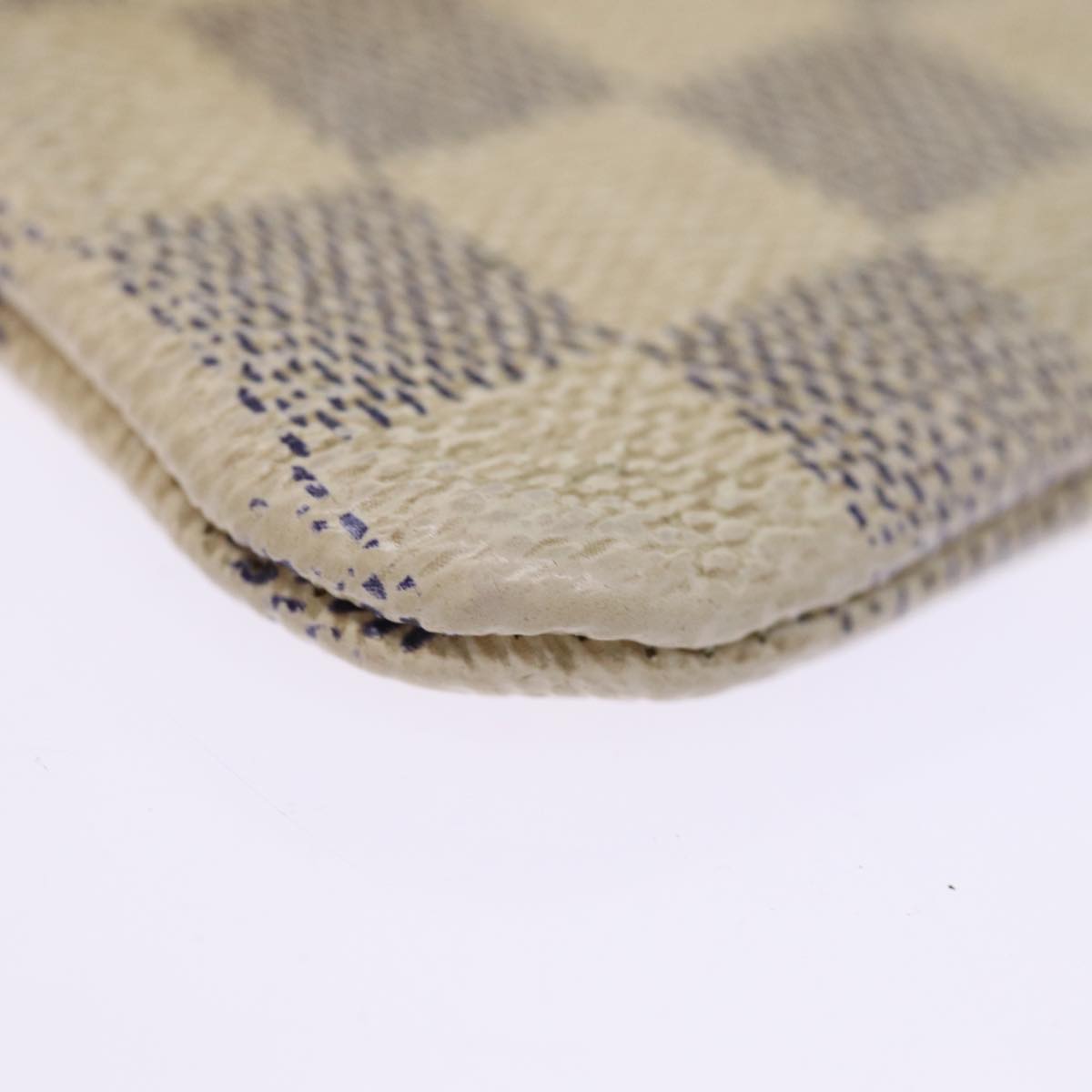 LOUIS VUITTON Damier Azur Pochette Cles Coin Purse N62659 LV 75680