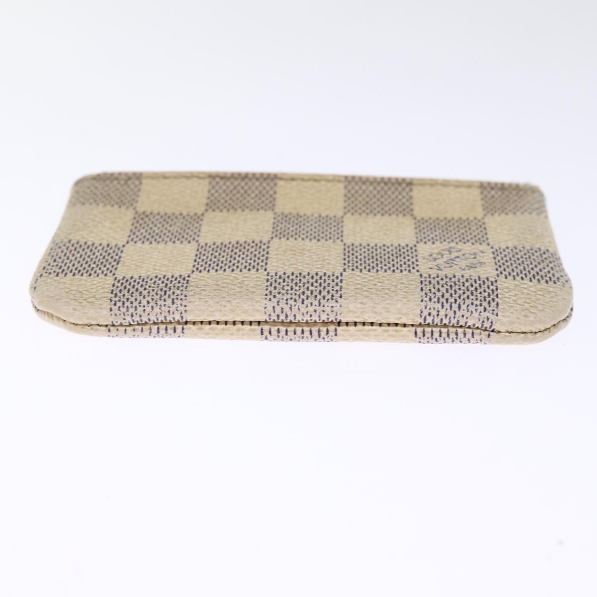 LOUIS VUITTON Damier Azur Pochette Cles Coin Purse N62659 LV 75680