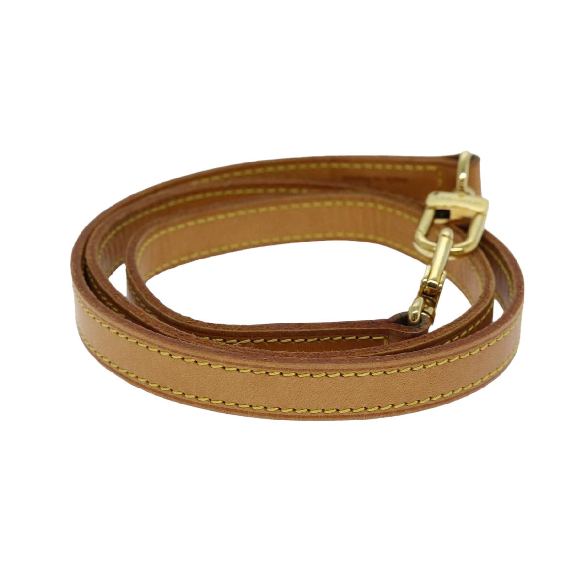 LOUIS VUITTON Shoulder Strap Leather 36.2"" Beige LV 75683