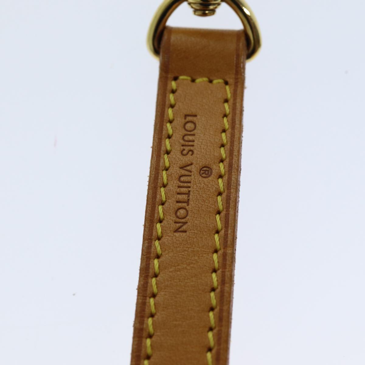 LOUIS VUITTON Shoulder Strap Leather 36.2"" Beige LV 75683