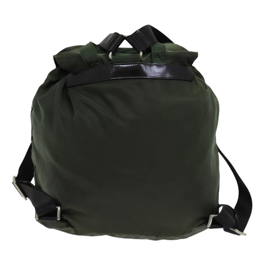 Luxury PradaBackpack Nylon Khaki 75695