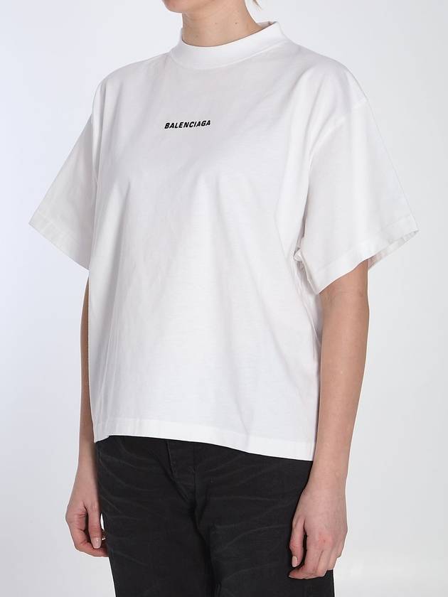Luxury Balenciaga Cropped logo t-shirt