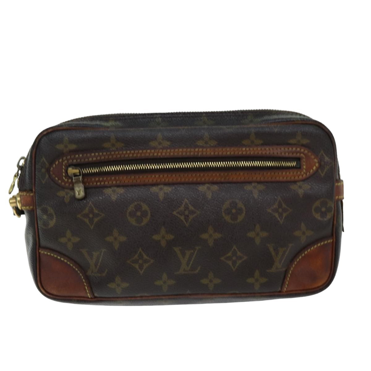 LOUIS VUITTON Monogram Marly Dragonne GM Clutch Bag M51825 LV 75715