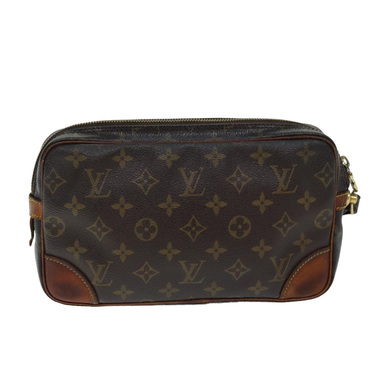 LOUIS VUITTON Monogram Marly Dragonne GM Clutch Bag M51825 LV 75715