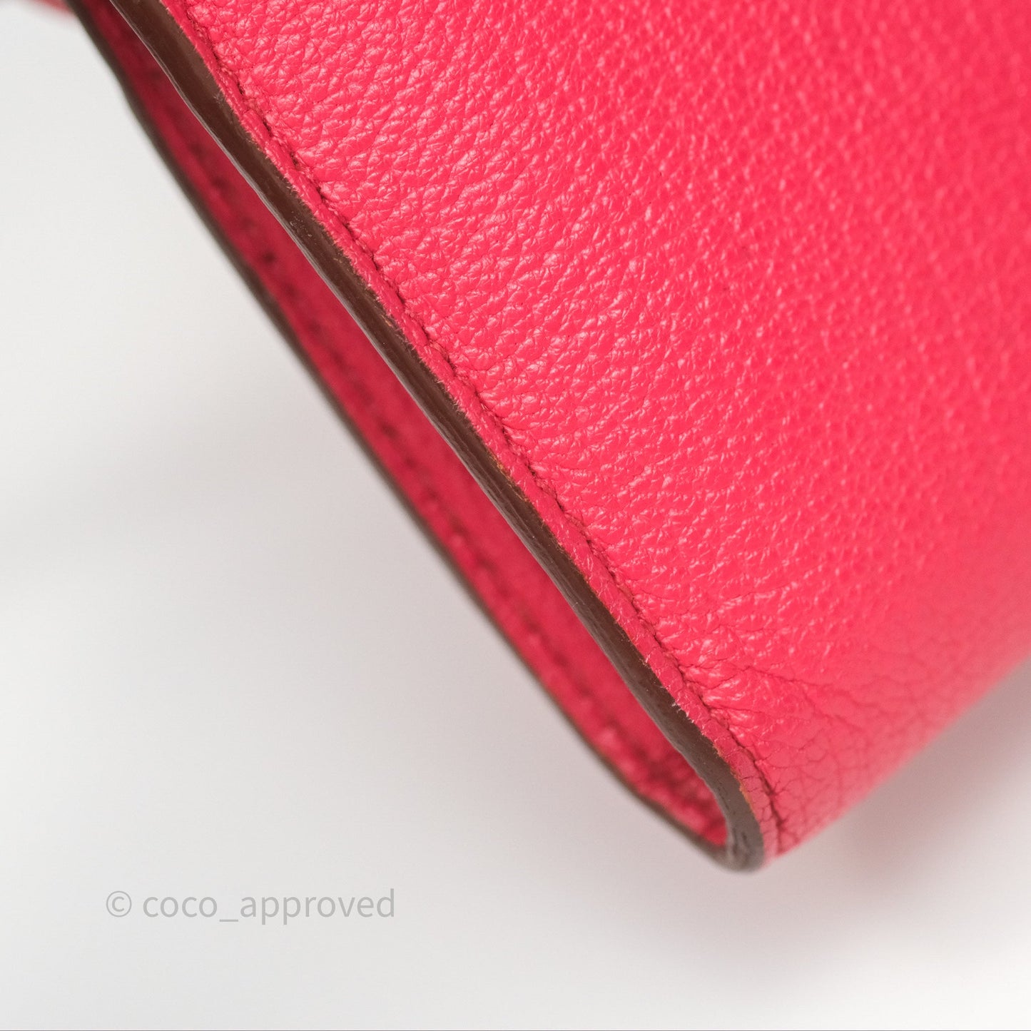 Hermès Kelly Wallet Pink Chevre Mysore Palladium Hardware