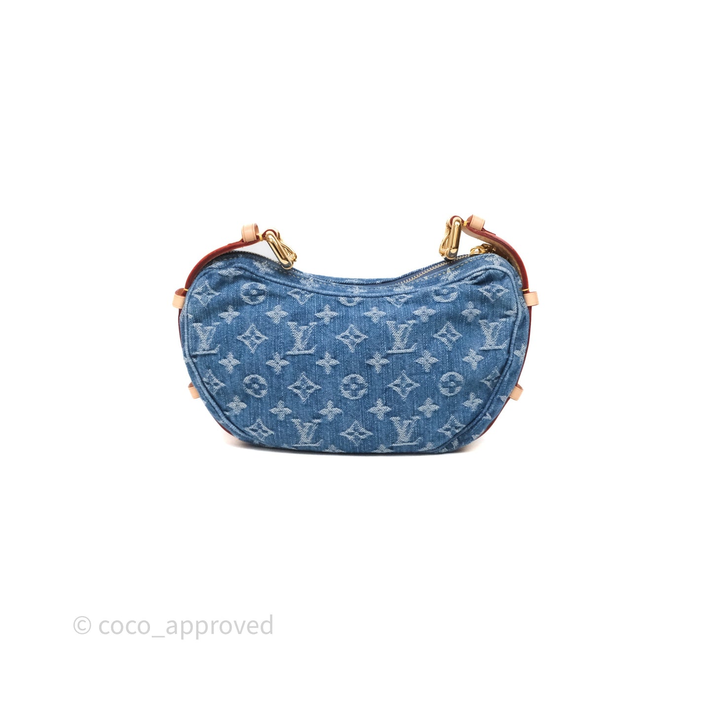 Louis Vuitton Croissant MM Denim Blue Monogram