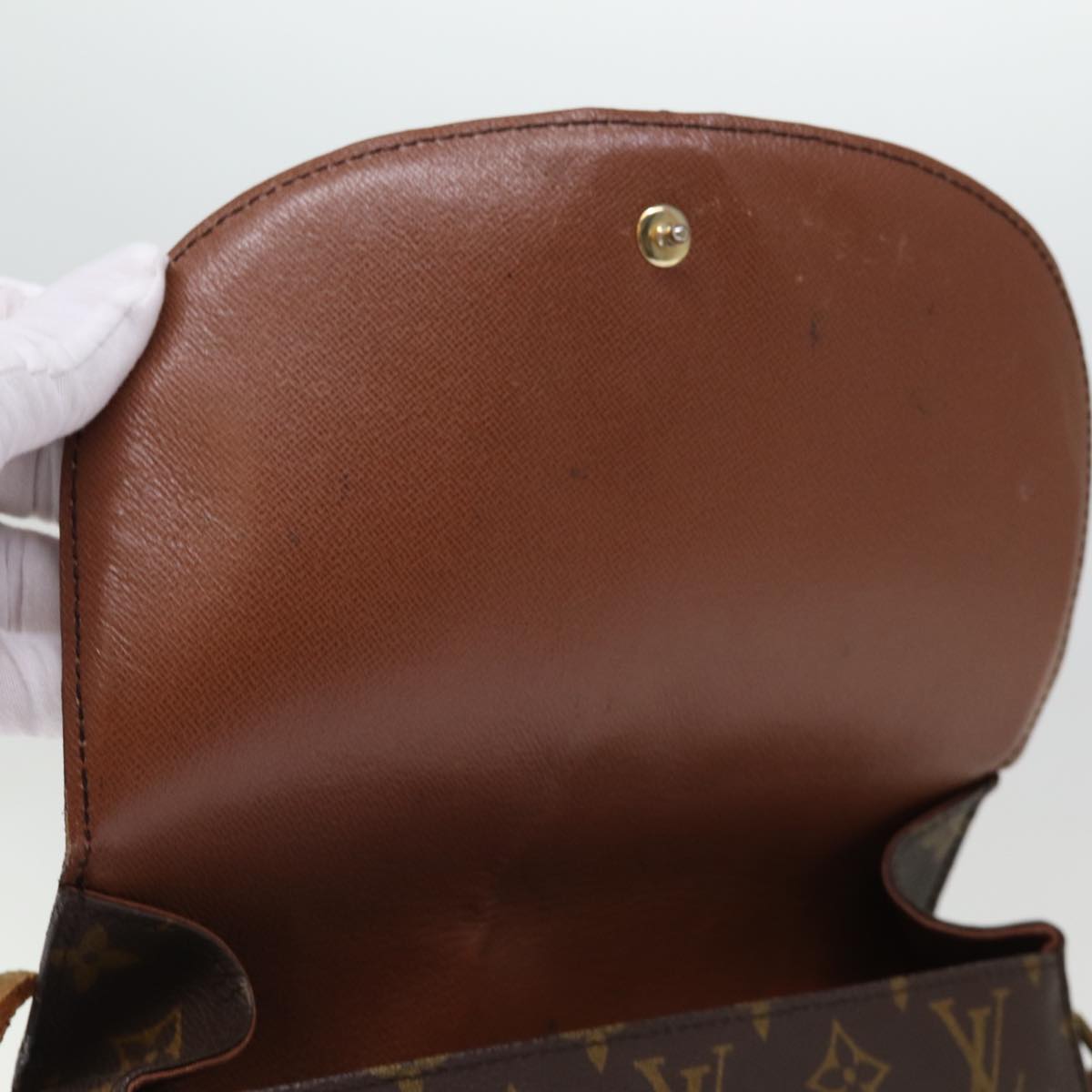 LOUIS VUITTON Monogram Saint Cloud GM Shoulder Bag M51242 LV 75720