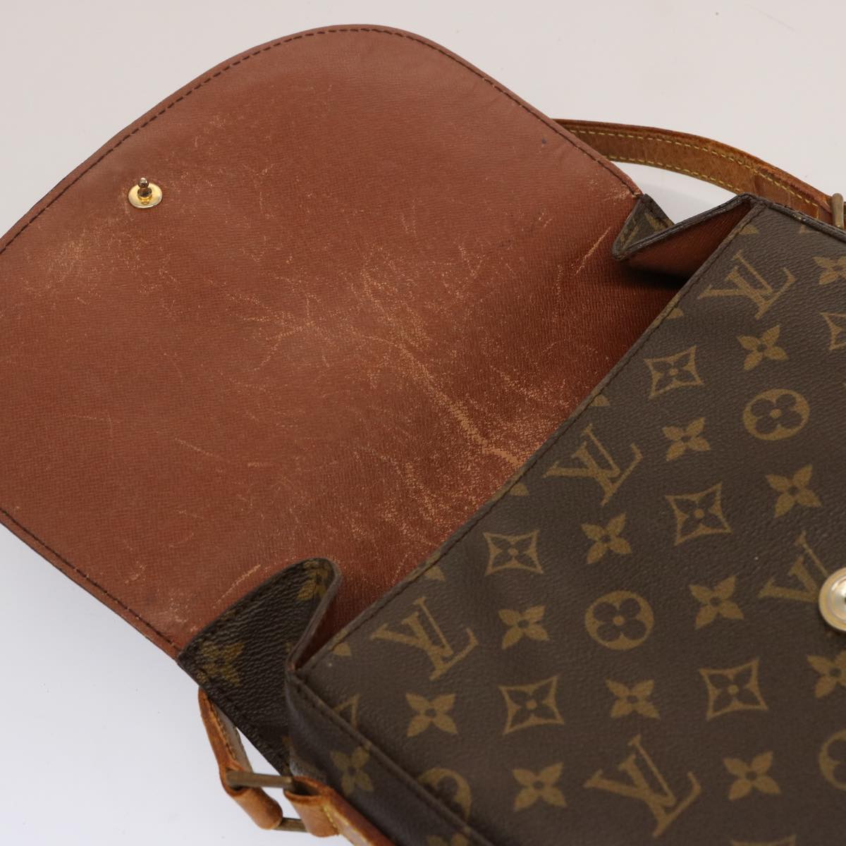 LOUIS VUITTON Monogram Saint Cloud GM Shoulder Bag M51242 LV 75721