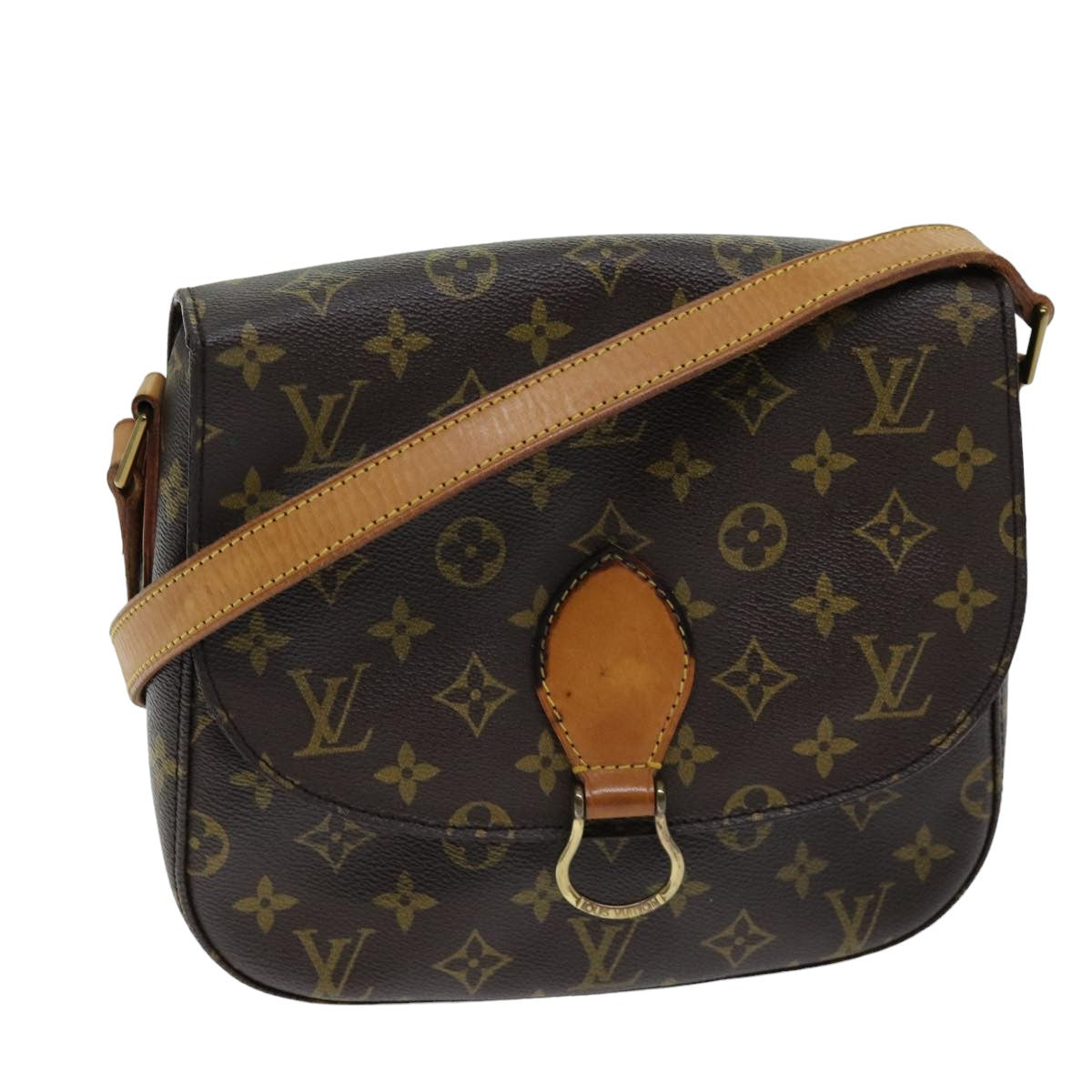 LOUIS VUITTON Monogram Saint Cloud GM Shoulder Bag M51242 LV 75722