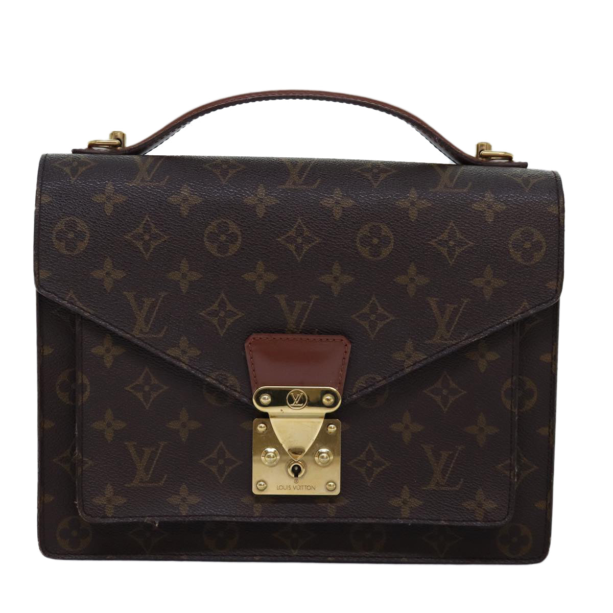 LOUIS VUITTON Monogram Monceau 28 Hand Bag 2way M51185 LV 75727
