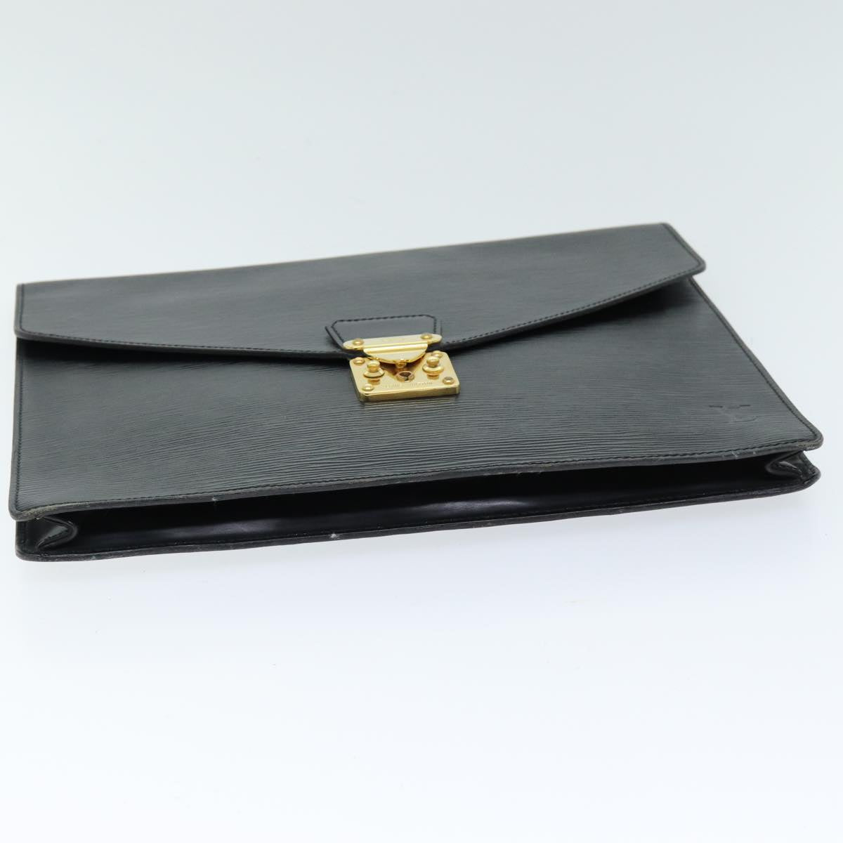 LOUIS VUITTON Epi Porte Documents Senateur Briefcase Black M54452 LV 75728