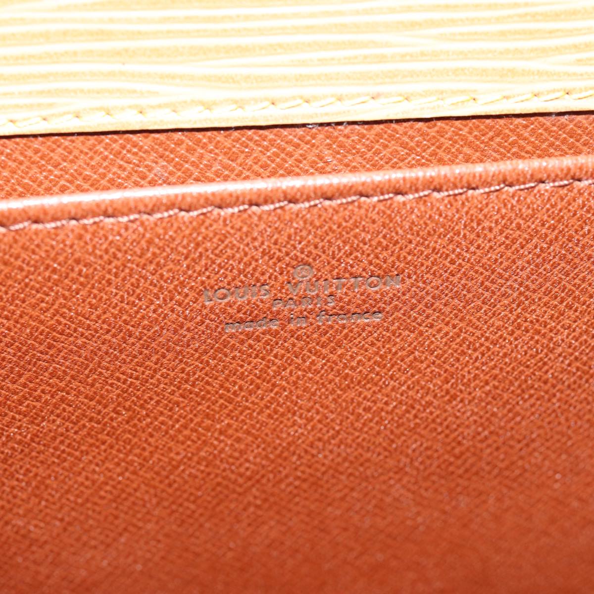 LOUIS VUITTON Epi Jena Clutch Bag Winnipeg Beige M52726 LV 75729