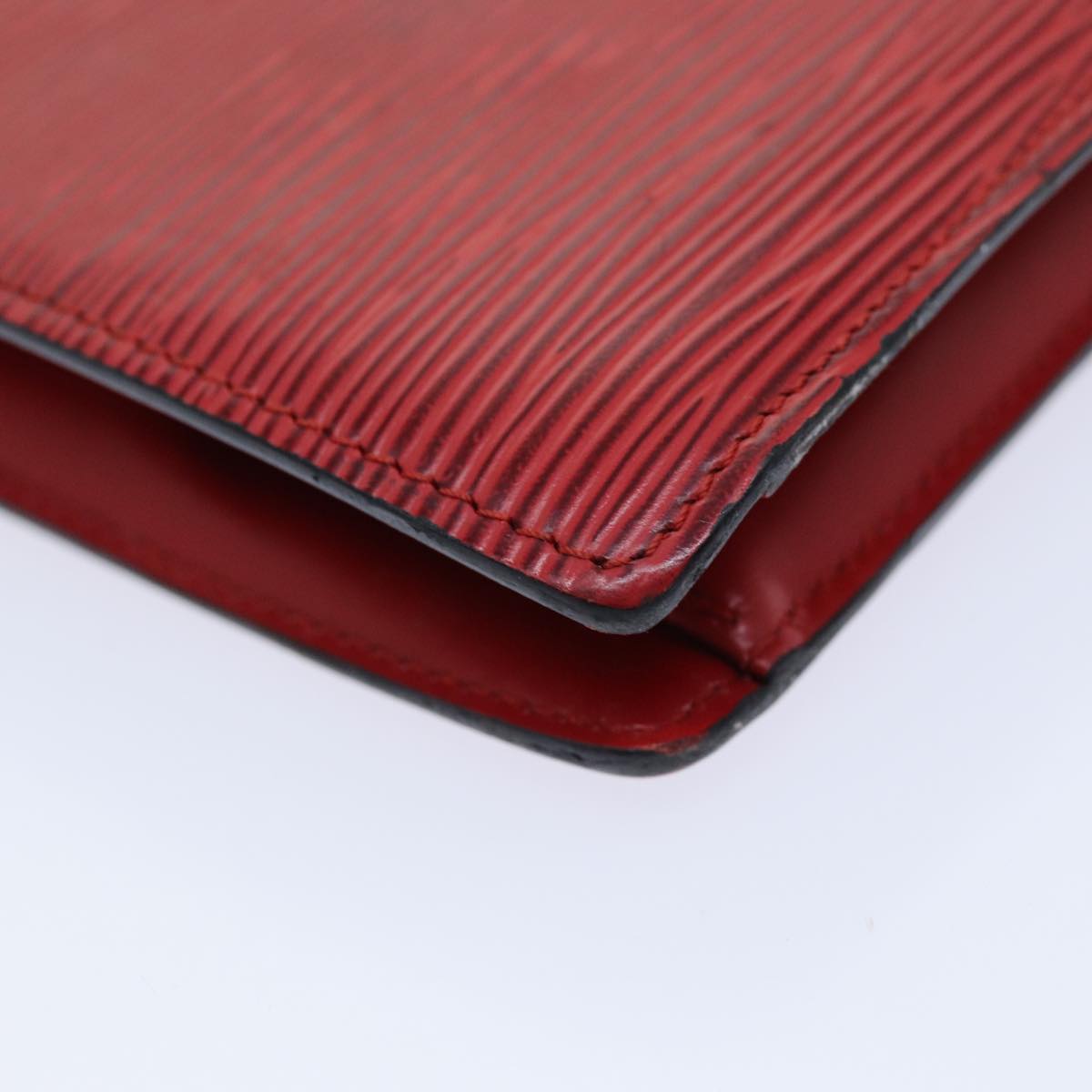 LOUIS VUITTON Epi Trousse Crete Clutch Bag Red M48407 LV 75731
