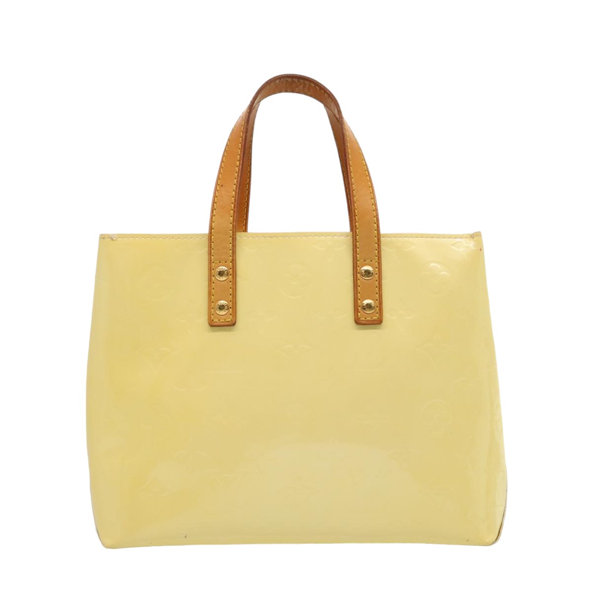 LOUIS VUITTON Monogram Vernis Reade PM Hand Bag Perle M91336 LV 75737