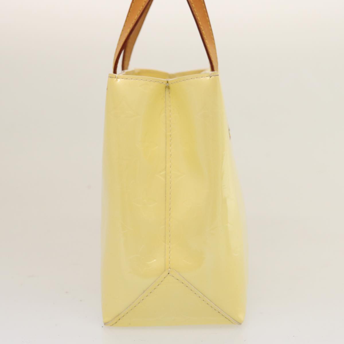LOUIS VUITTON Monogram Vernis Reade PM Hand Bag Perle M91336 LV 75737