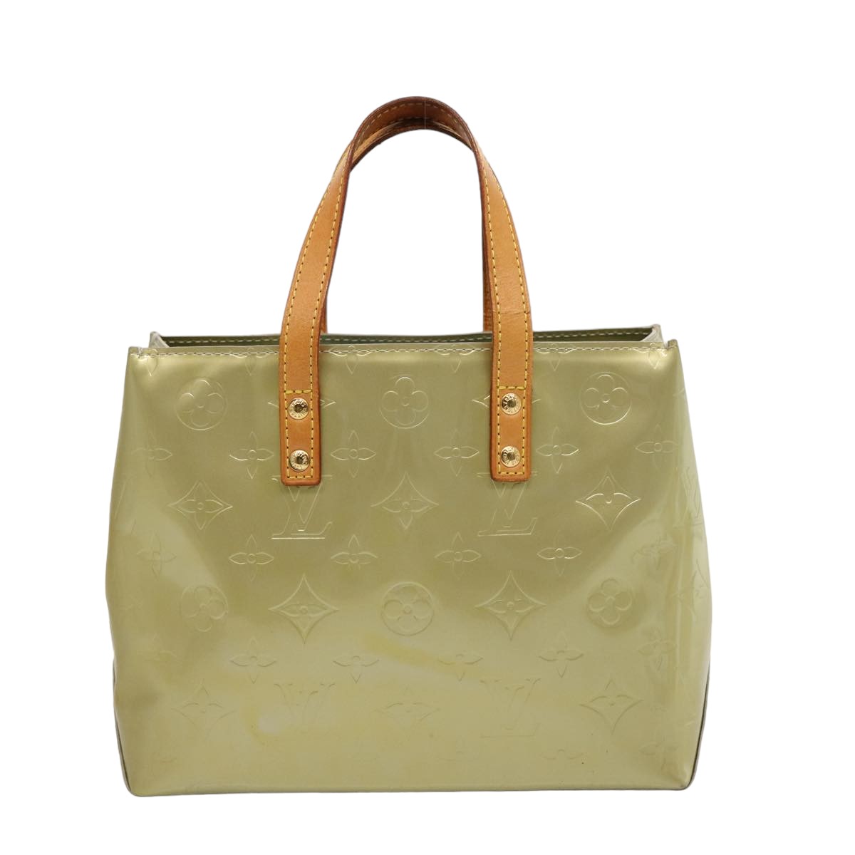 LOUIS VUITTON Monogram Vernis Reade PM Hand Bag Gris M91145 LV 75738